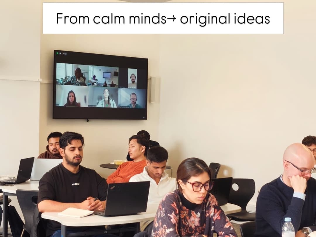 Creative Mindfulness workshop — guided meditation